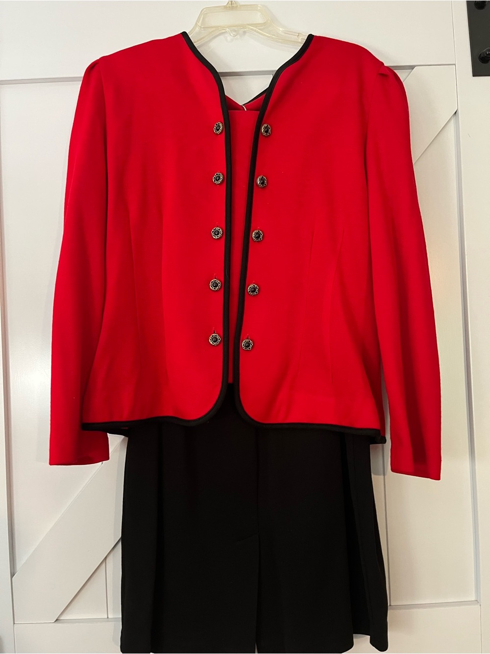 Periwinkle by Barlow Red and Black Skirt Set